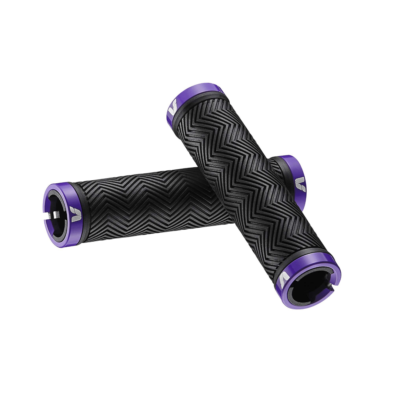 Käepidemed LIV Sole-O Double Lock-On Grip, Black/Purple