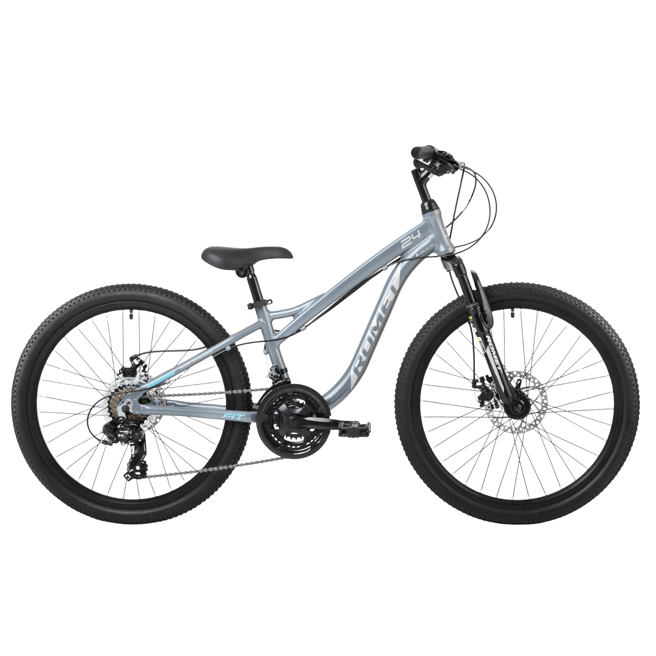 Laste jalgratas ROMET Rambler FIT 24, grafiit-türkiis