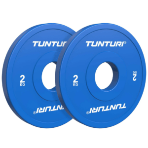 Raskuskettad TUNTURI Platinum Fractional Plates, Blue, 50mm, 2 x 2 kg