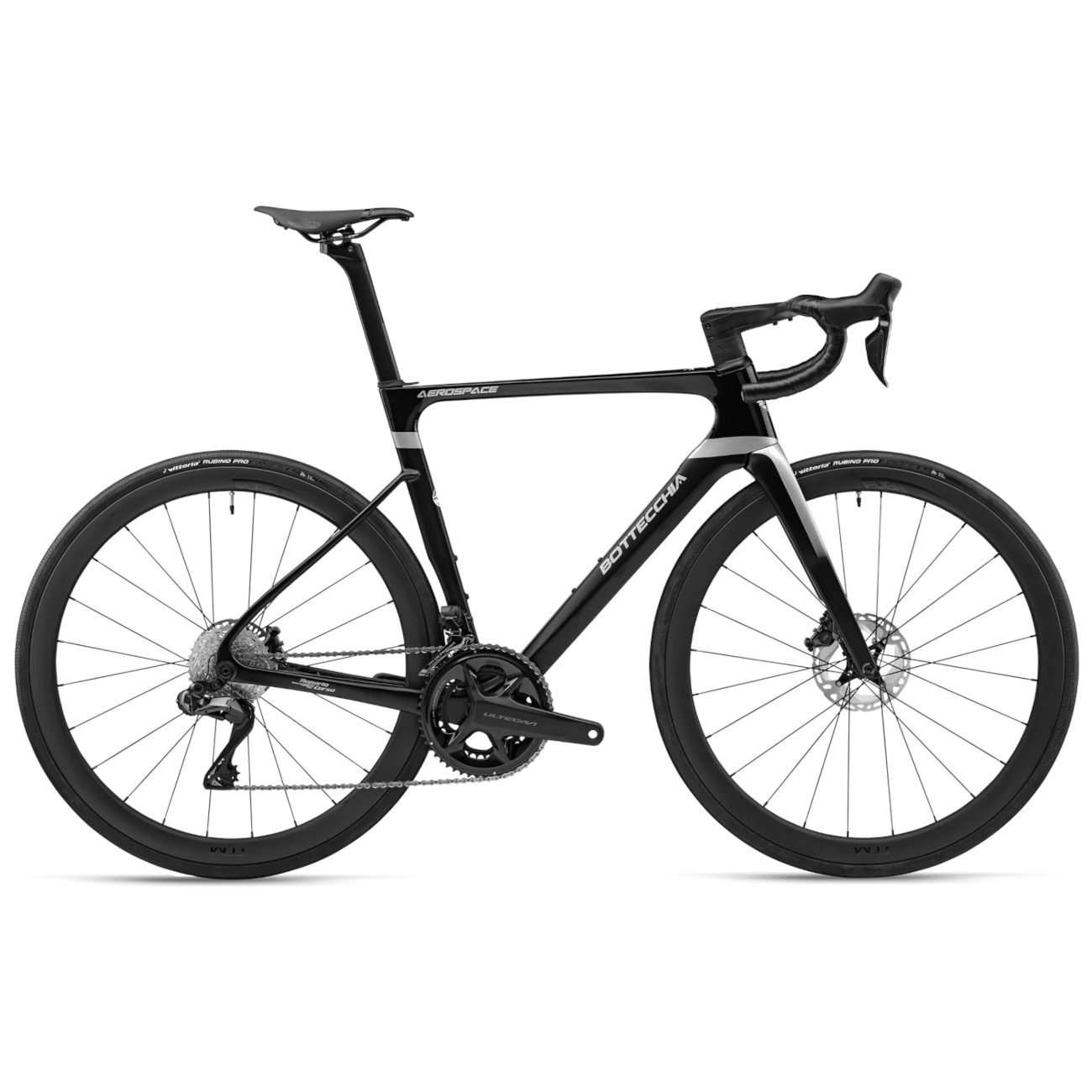 Maanteeratas BOTTECCHIA Aerospace - Shimano 105 Di2 24s - B1 Matt and Glossy Black (M/L)