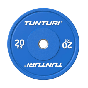 Raskusketas TUNTURI Platinum Bumper Plate, sinine, 50mm, 20 kg