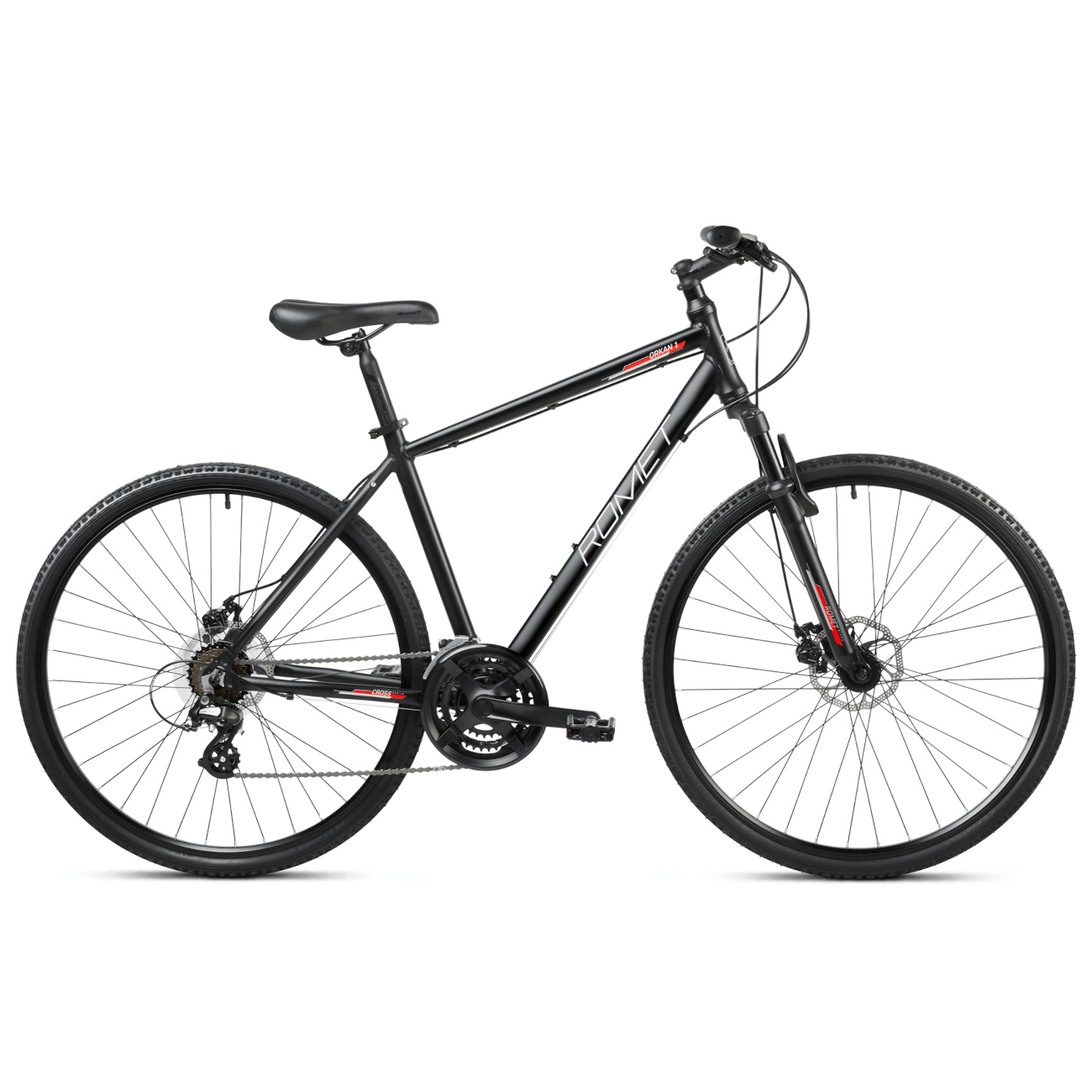 Jalgratas ROMET Orkan 1 M, must-punane (L)