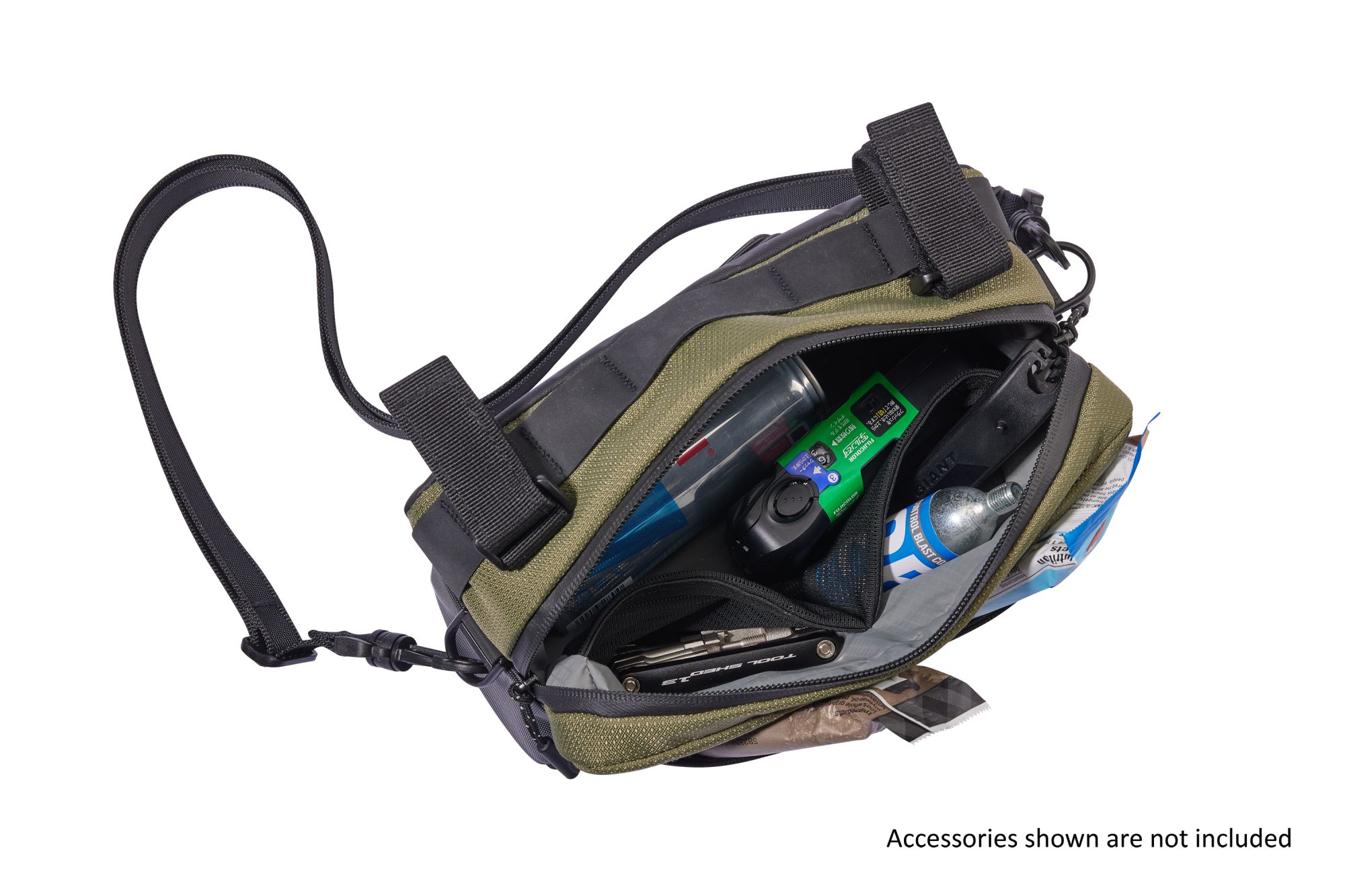 Lenksukott GIANT Shadow Handlebar Bag, Green - Pilt 5