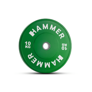 Raskusketas HAMMER Bumper Plate, Green, 50mm, 10 kg