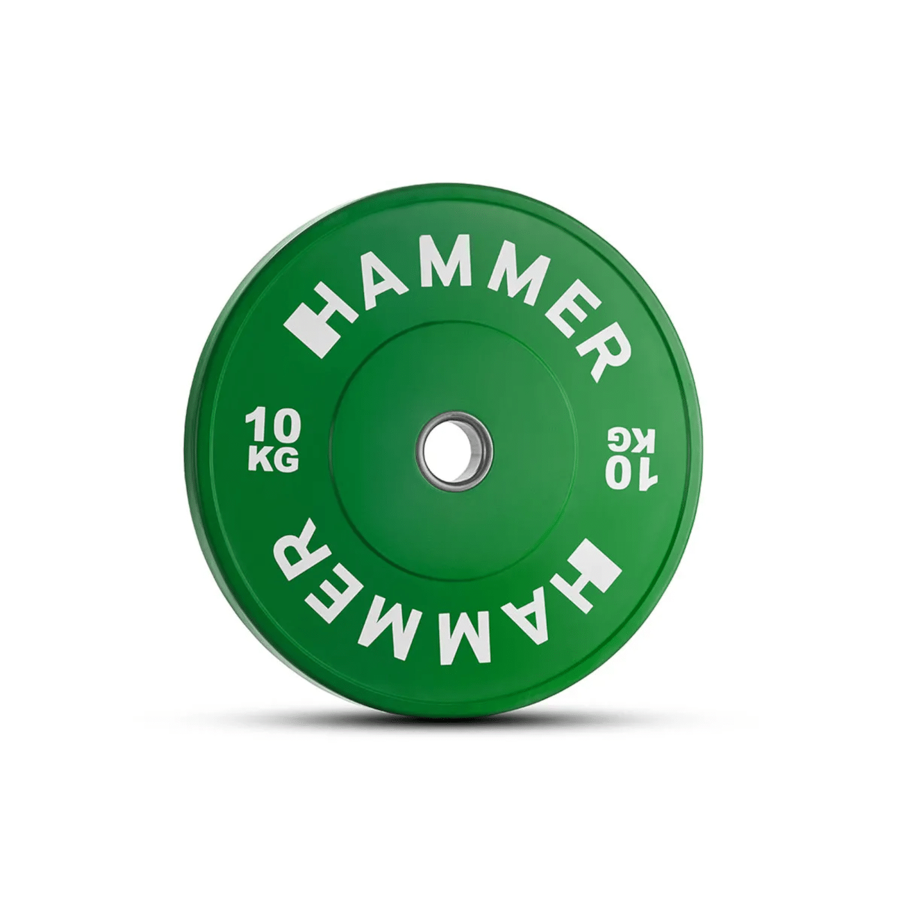 Raskusketas HAMMER Bumper Plate, Green, 50mm, 10 kg