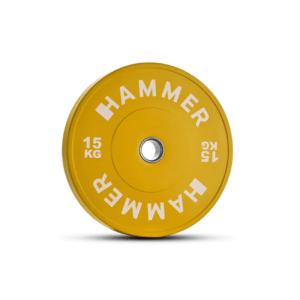 Raskusketas HAMMER Bumper Plate, Yellow, 50mm, 15 kg