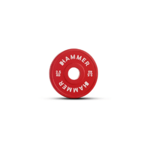 Raskusketas HAMMER Bumper Plate, Red, 50mm, 2,5 kg