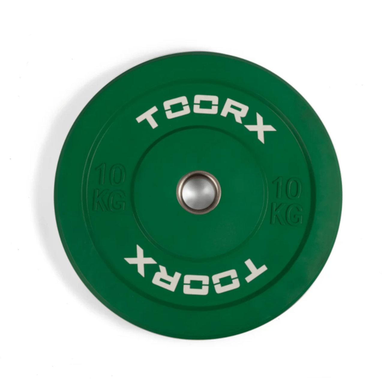 Raskusketas TOORX Bumper Plate Challenge, roheline, 50 mm, 10 kg