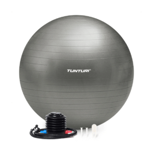 Võimlemispall TUNTURI Gymball 65cm, Anti Burst, Silver