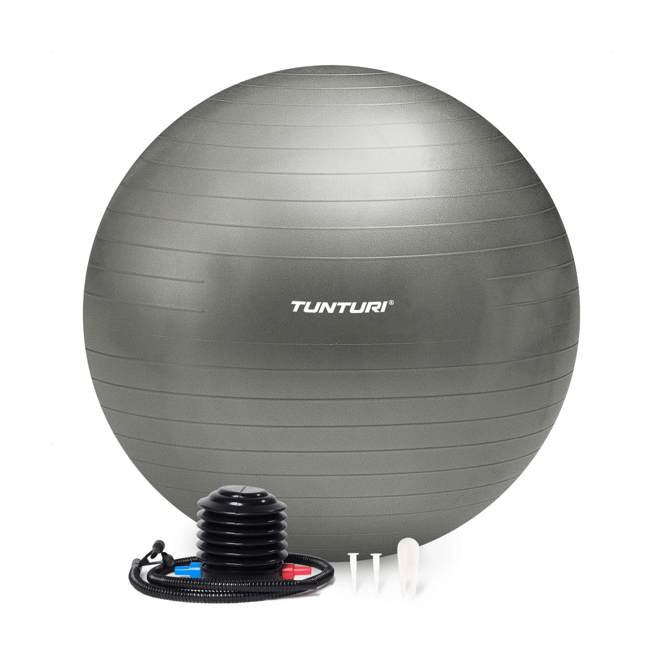 Võimlemispall TUNTURI Gymball 65cm, Anti Burst, Silver
