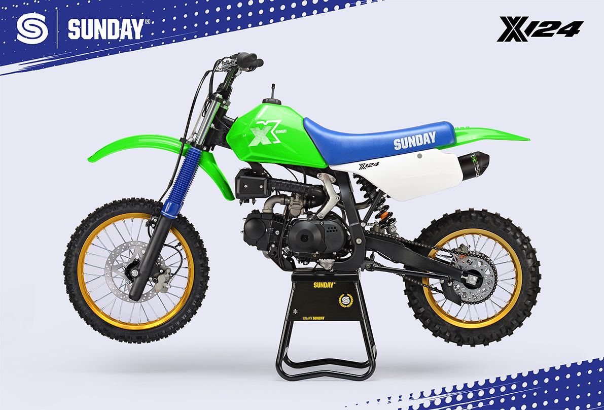 Pitbike YCF Sunday X 124 – roheline 2026 - Pilt 4