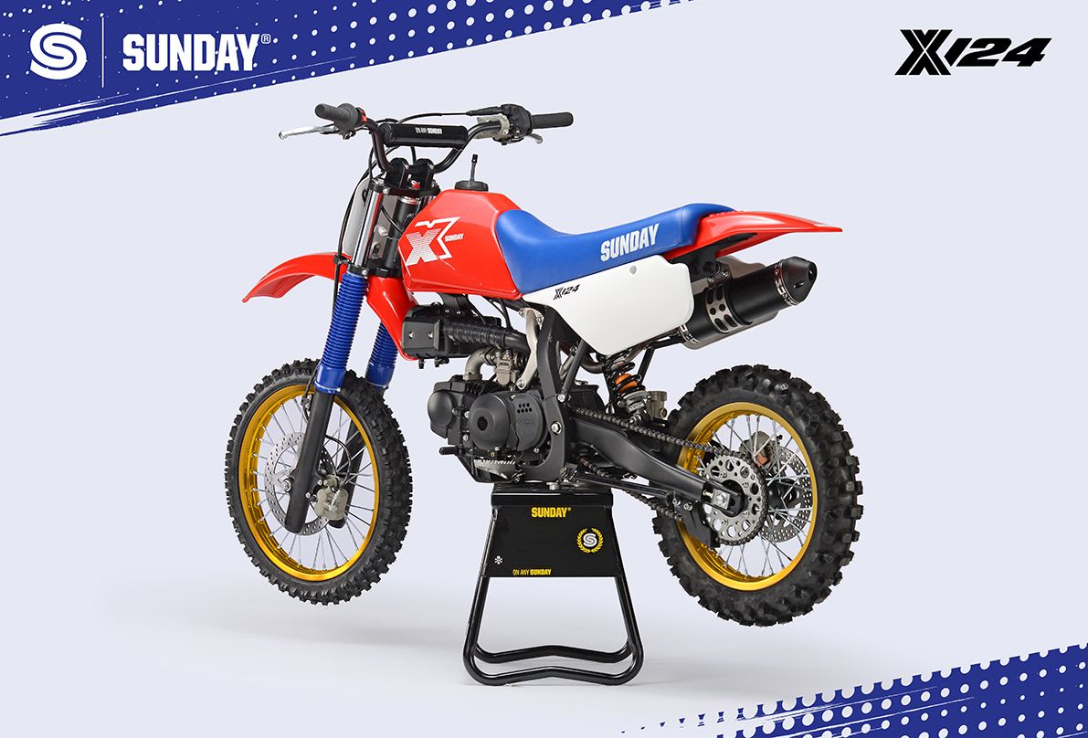 Pitbike YCF Sunday X 124 - punane 2026 - Pilt 2