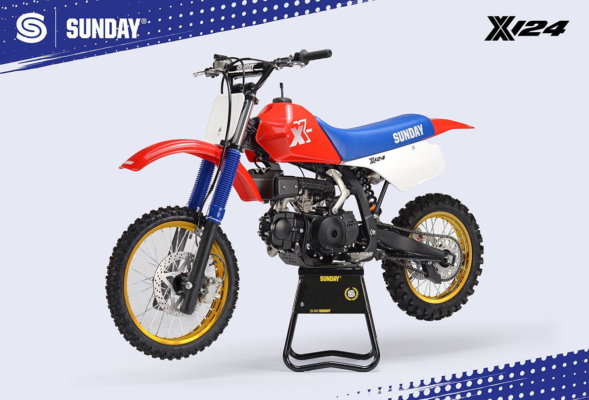 Pitbike YCF Sunday X 124 - punane 2026 - Pilt 3