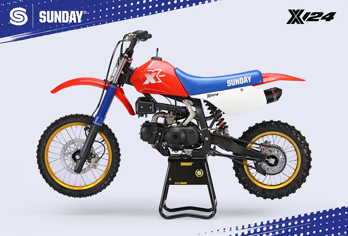 Pitbike YCF Sunday X 124 - punane 2026 - Pilt 4