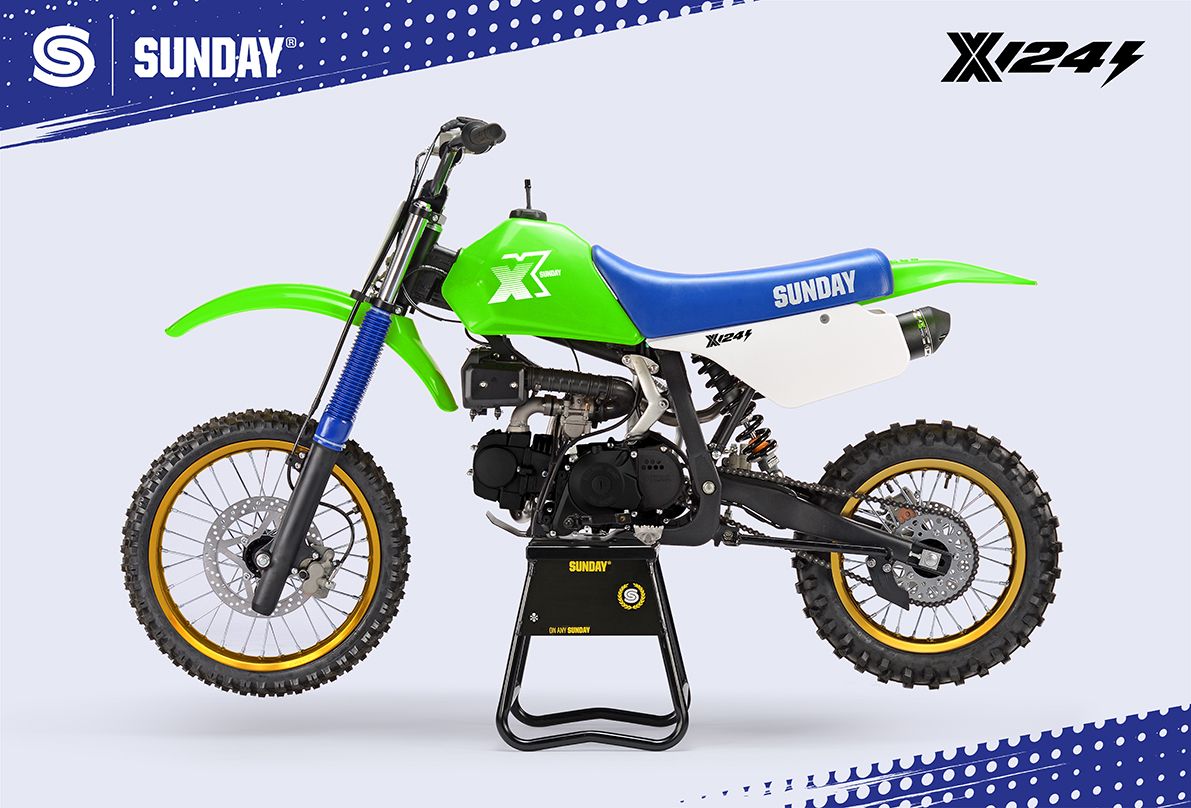 Pitbike YCF Sunday X 124SE – roheline 2026 - Pilt 4