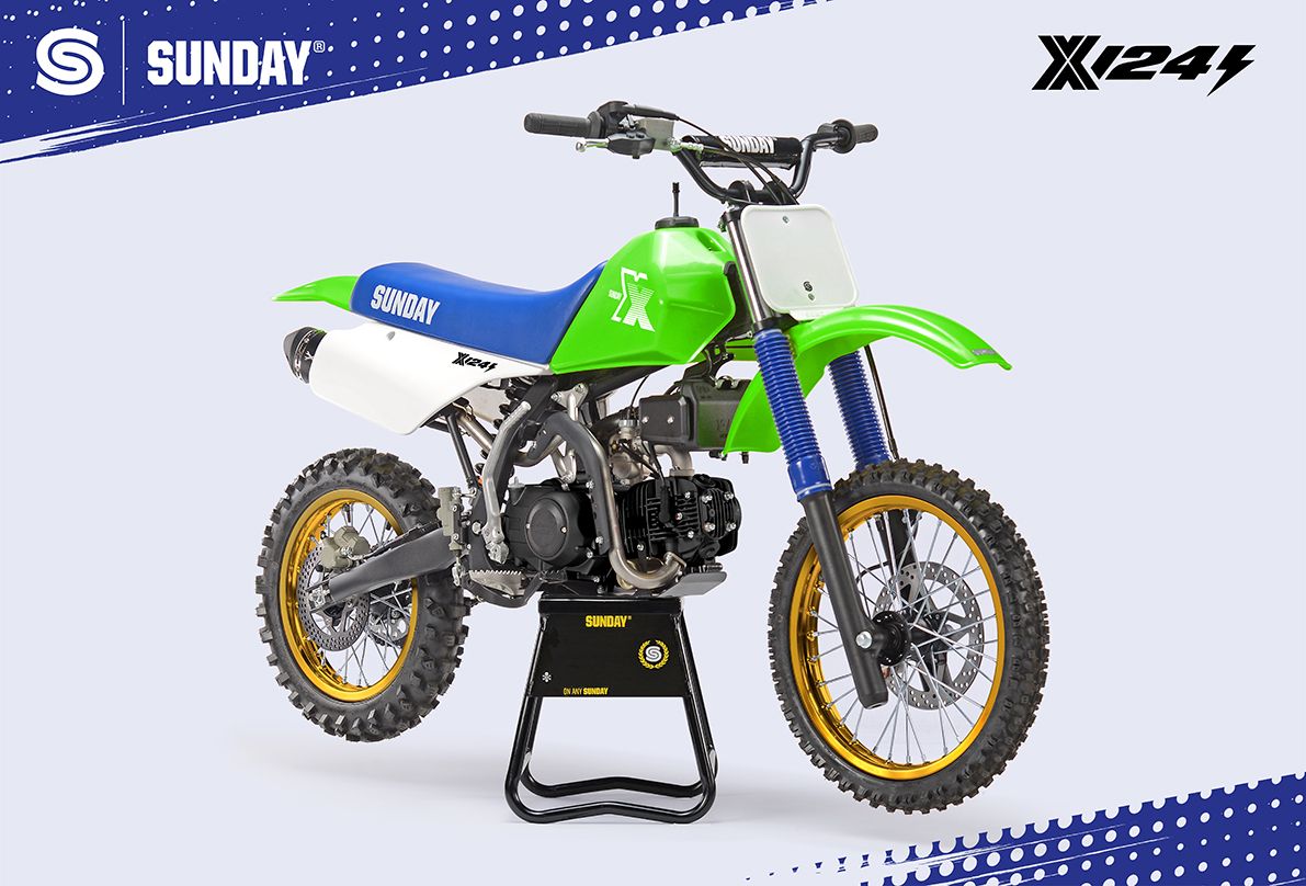 Pitbike YCF Sunday X 124SE – roheline 2026