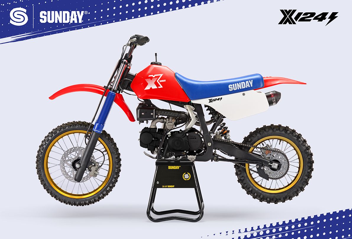 Pitbike YCF Sunday X 124SE – punane 2026 - Pilt 4