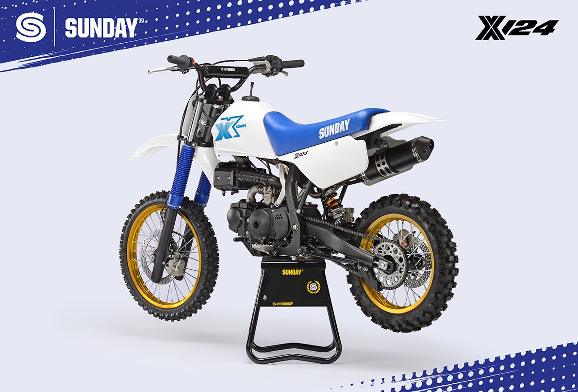 Pitbike YCF Sunday X 124 – valge 2026 - Pilt 2