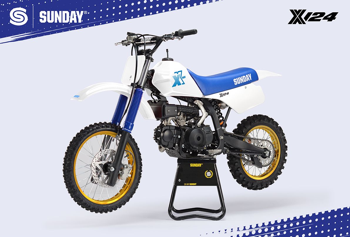 Pitbike YCF Sunday X 124 – valge 2026 - Pilt 3