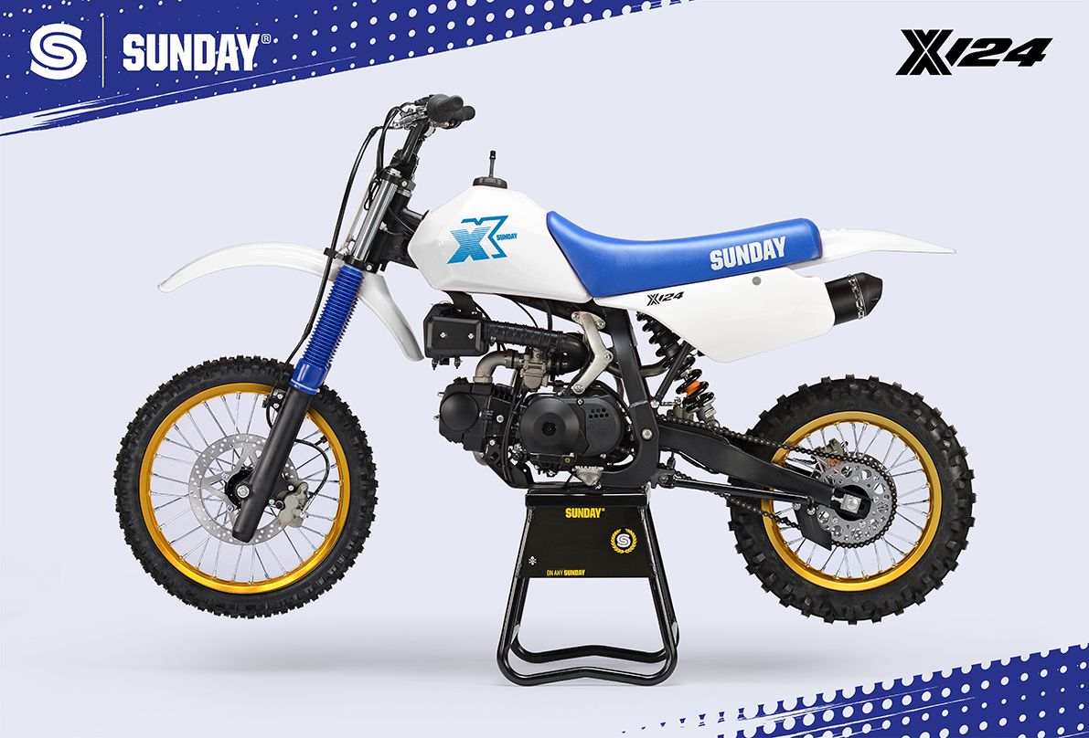 Pitbike YCF Sunday X 124 – valge 2026 - Pilt 4